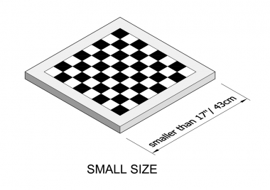 Small size chess board